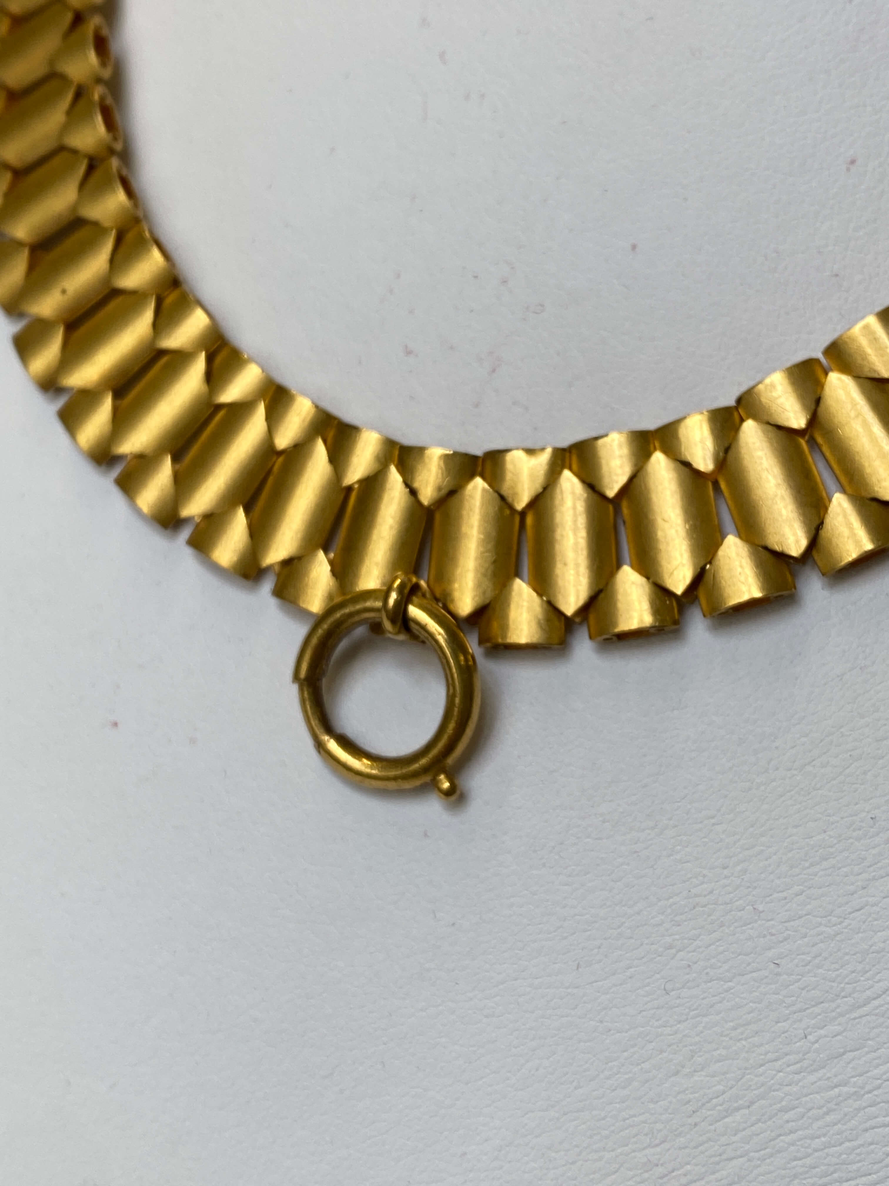 Antique Victorian Gold Book Chain Collar, 1880–1900