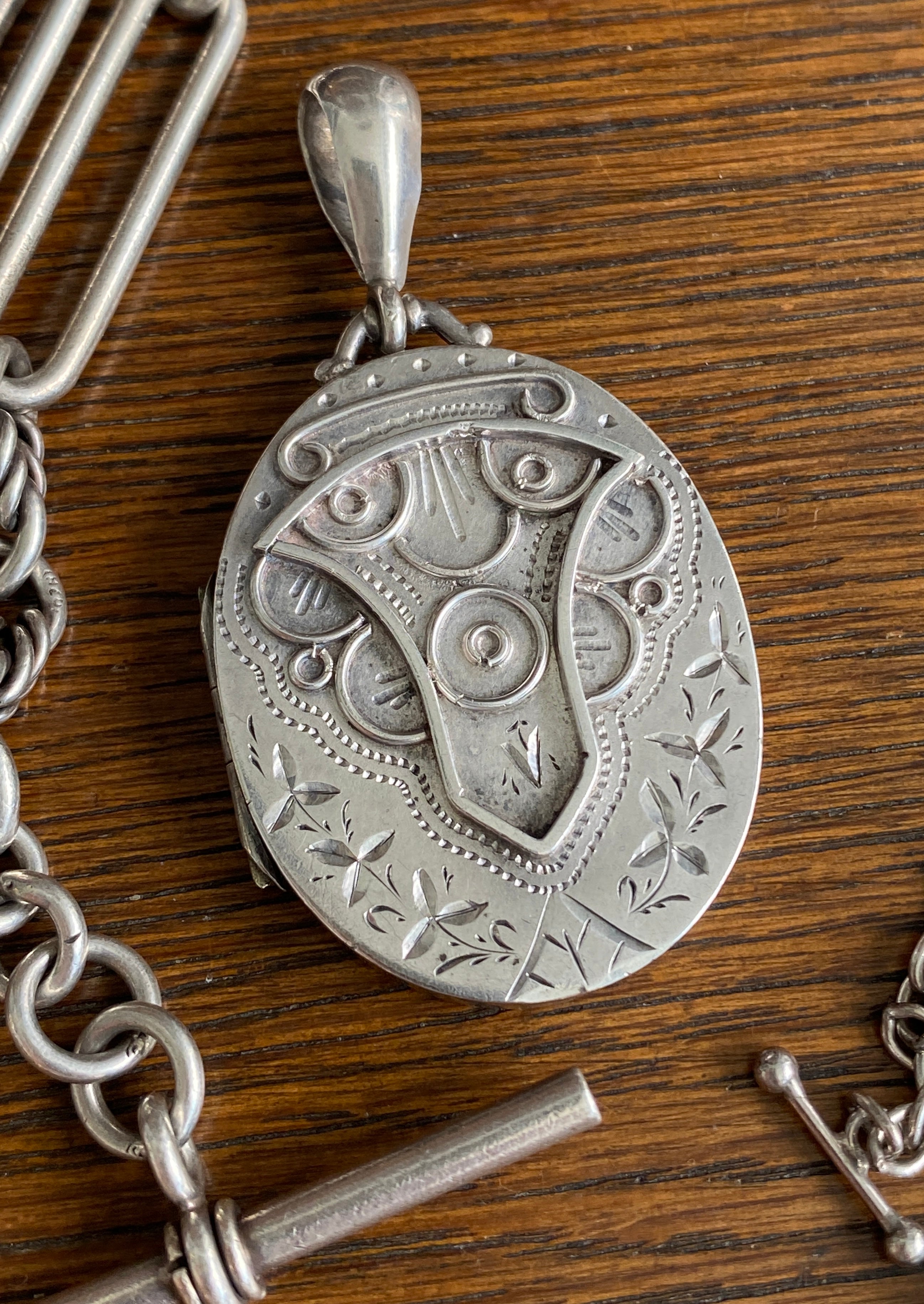 Antique Victorian Silver 'Ruth' Locket