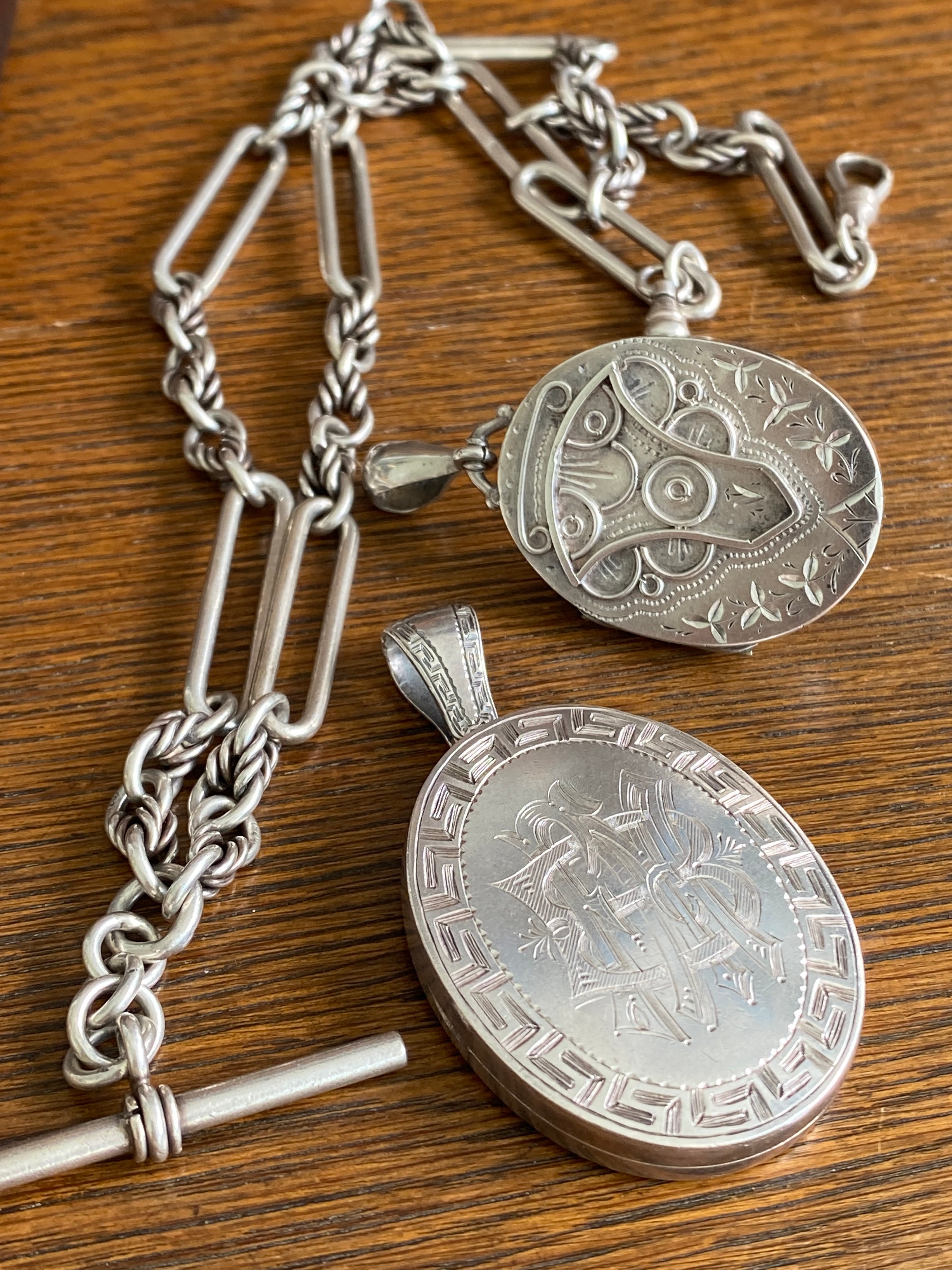 Vintage Silver Watch Chain