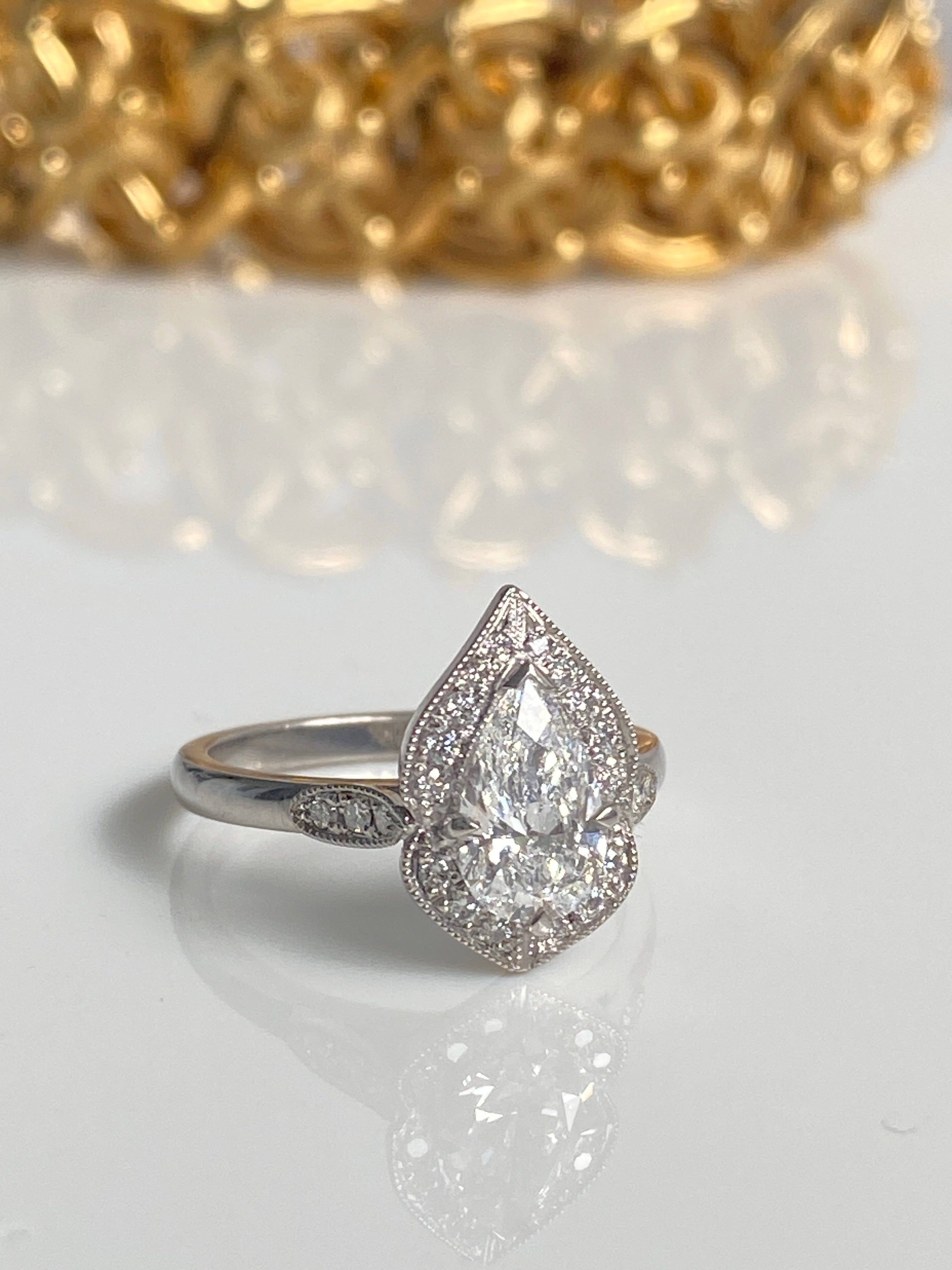 Striking Solitaire Diamond Ring