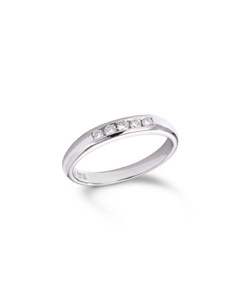 Modern Platinum & Diamond Eternity Ring