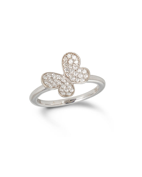 Diamond Butterfly Ring