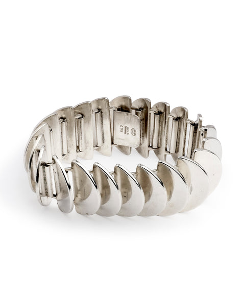 Georg Jensen, Sterling Silver Disc Bracelet No. 169, Astrid Fog