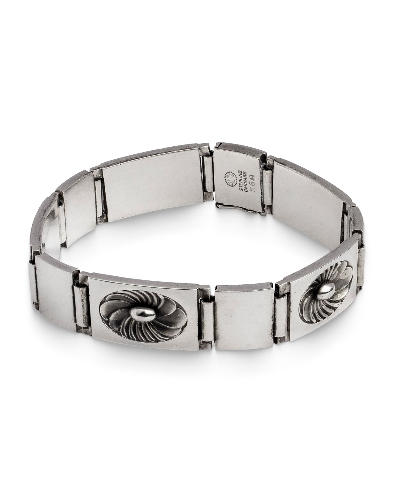 Authentic Georg Jensen, Silver Bracelet No. 56A, Henry Pilstrup