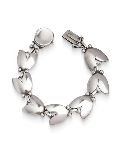 Georg Jensen, Silver Tulip Bracelet, No. 93