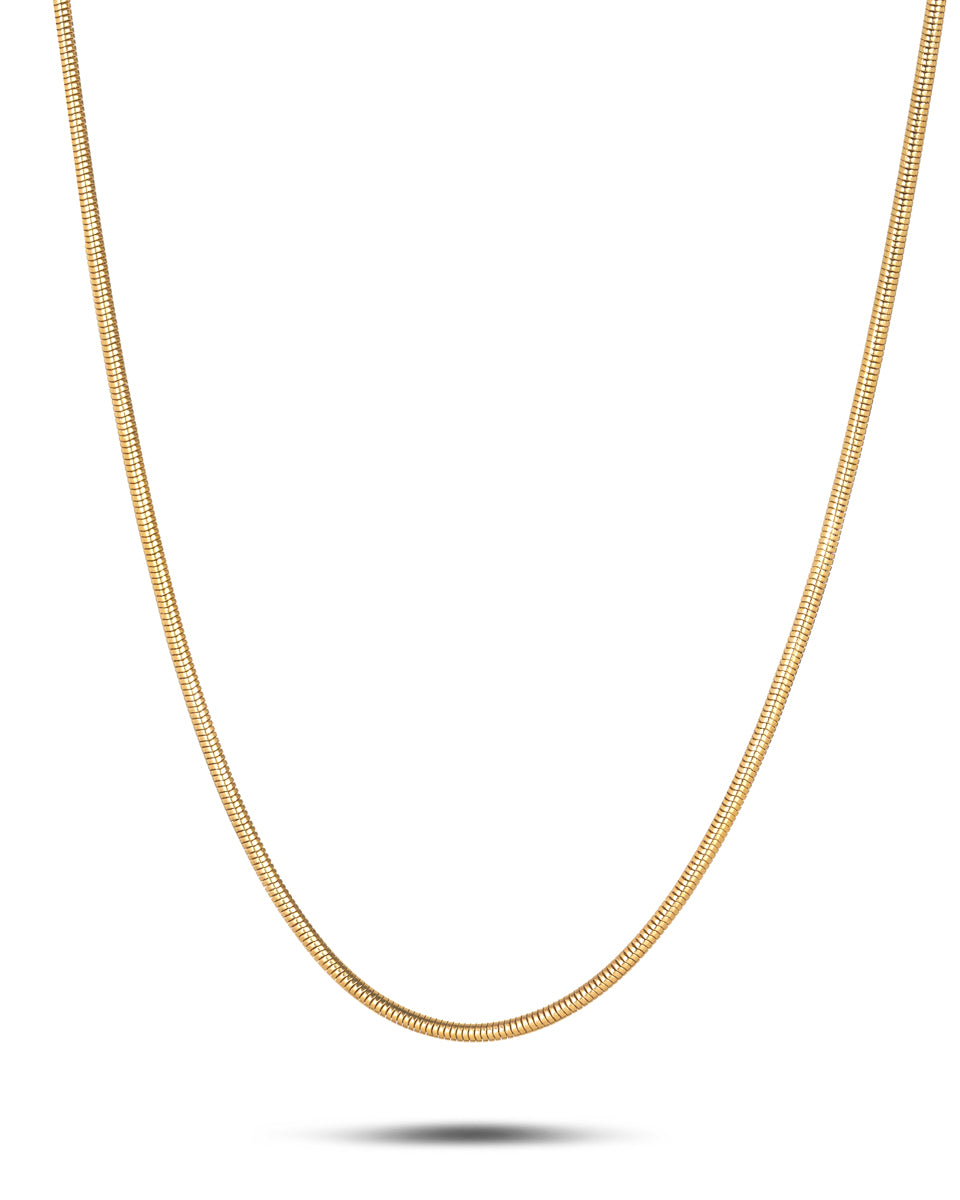 14ct yellow gold Italian Gold Snake Necklace