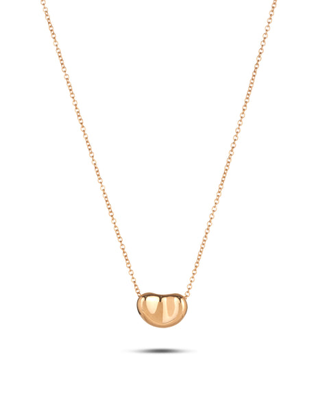 TIFFANY & CO. Gold Bean Pendant Necklace