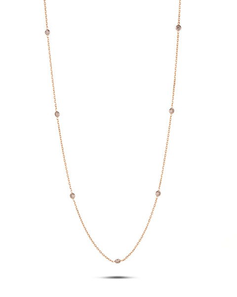 14ct Gold & Diamond Spectacle Necklace