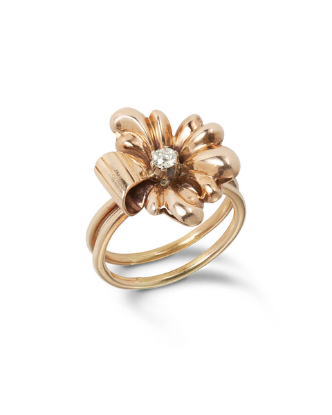 Vintage Diamond Cocktail Ring, 1940s