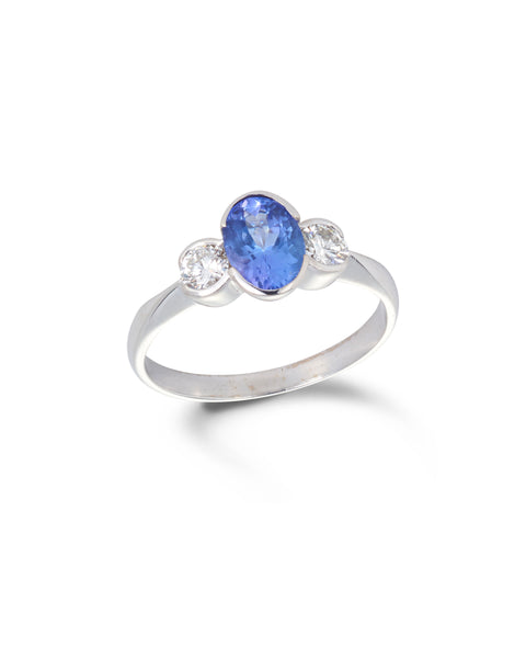 Tanzanite & Diamond Ring
