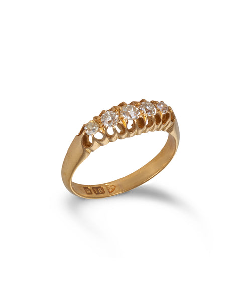 Antique Gold & Diamond Bridge Ring