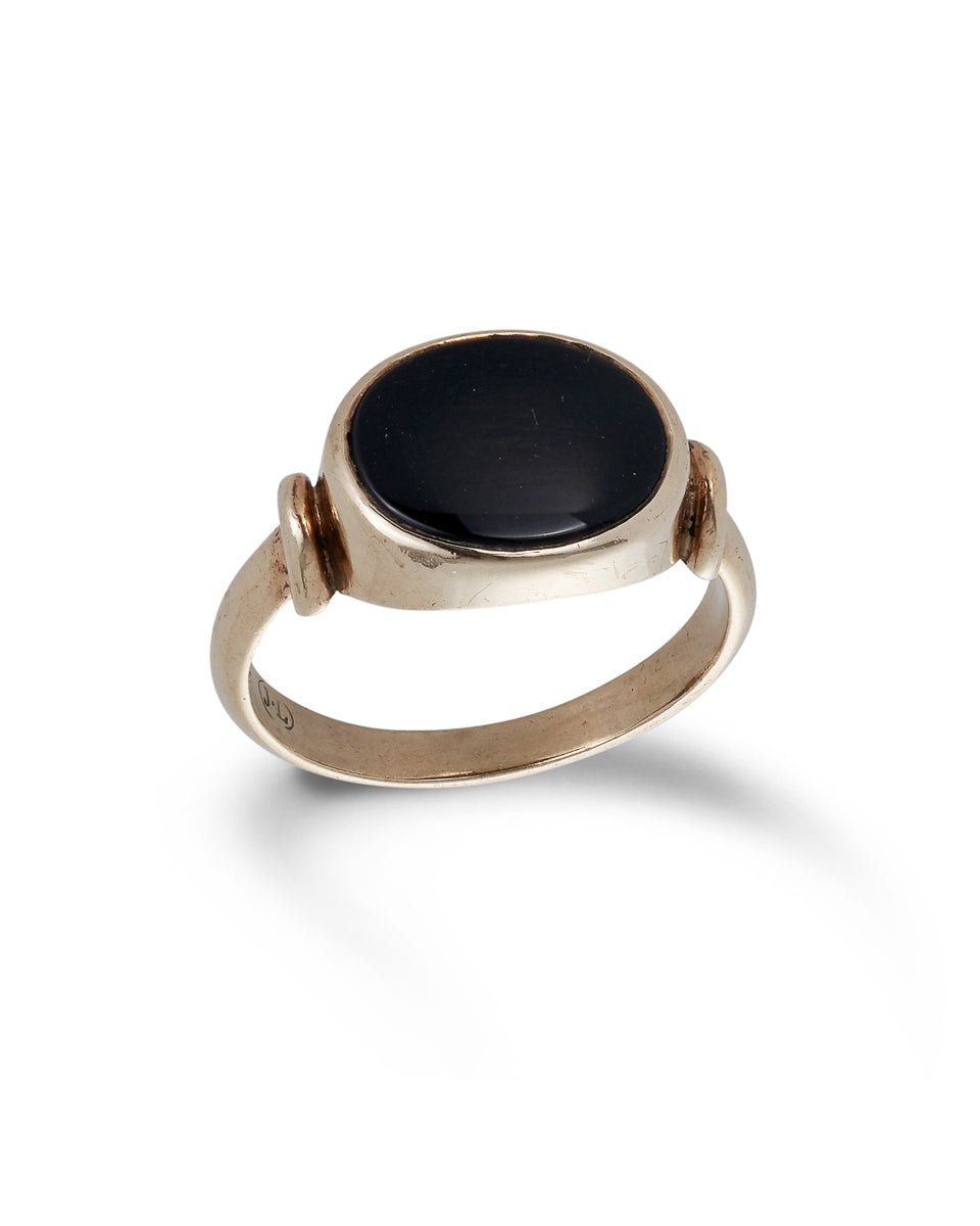 Gold & Onyx Ring, Jan Logan