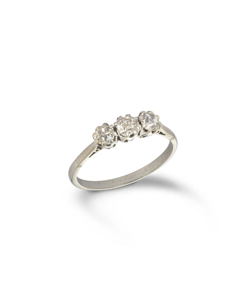 Art Deco Diamond Ring, 1930s Platinum