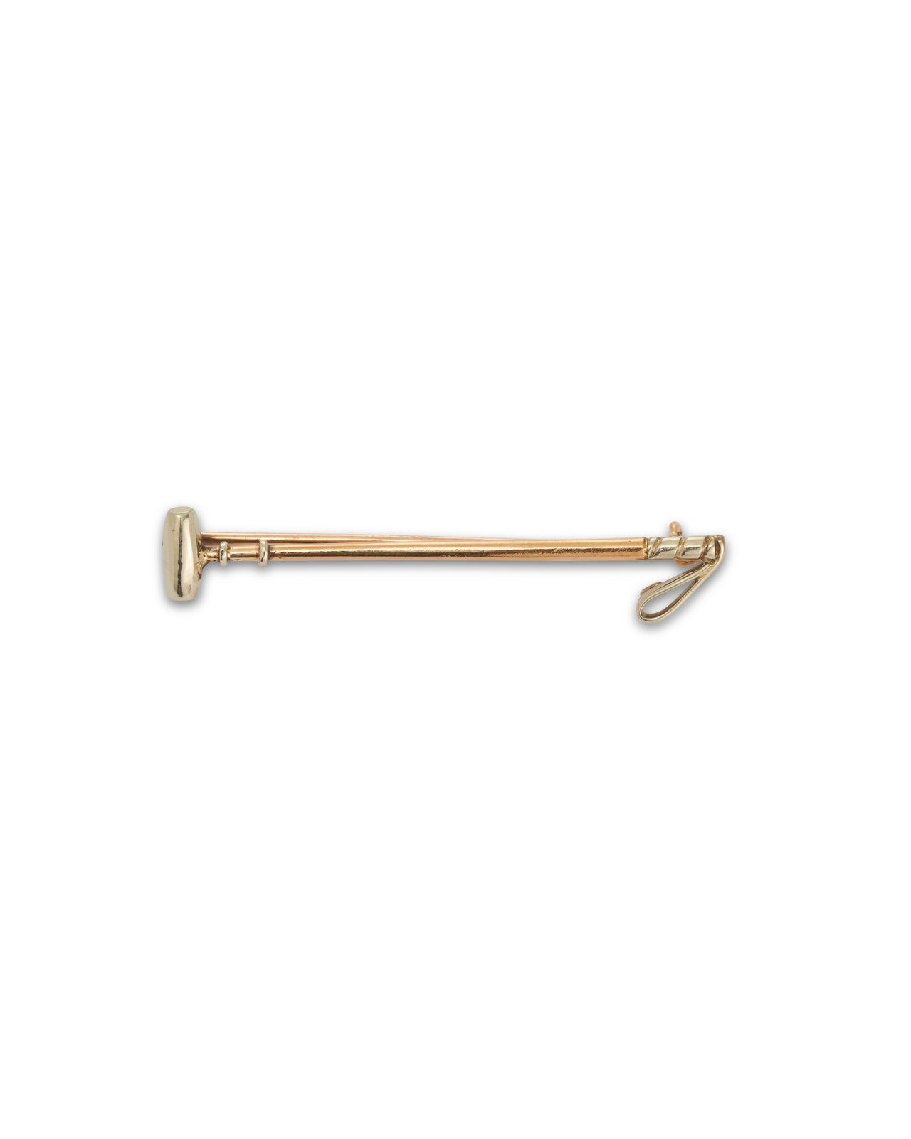 Polo Mallet brooch 18ct yellow & white gold