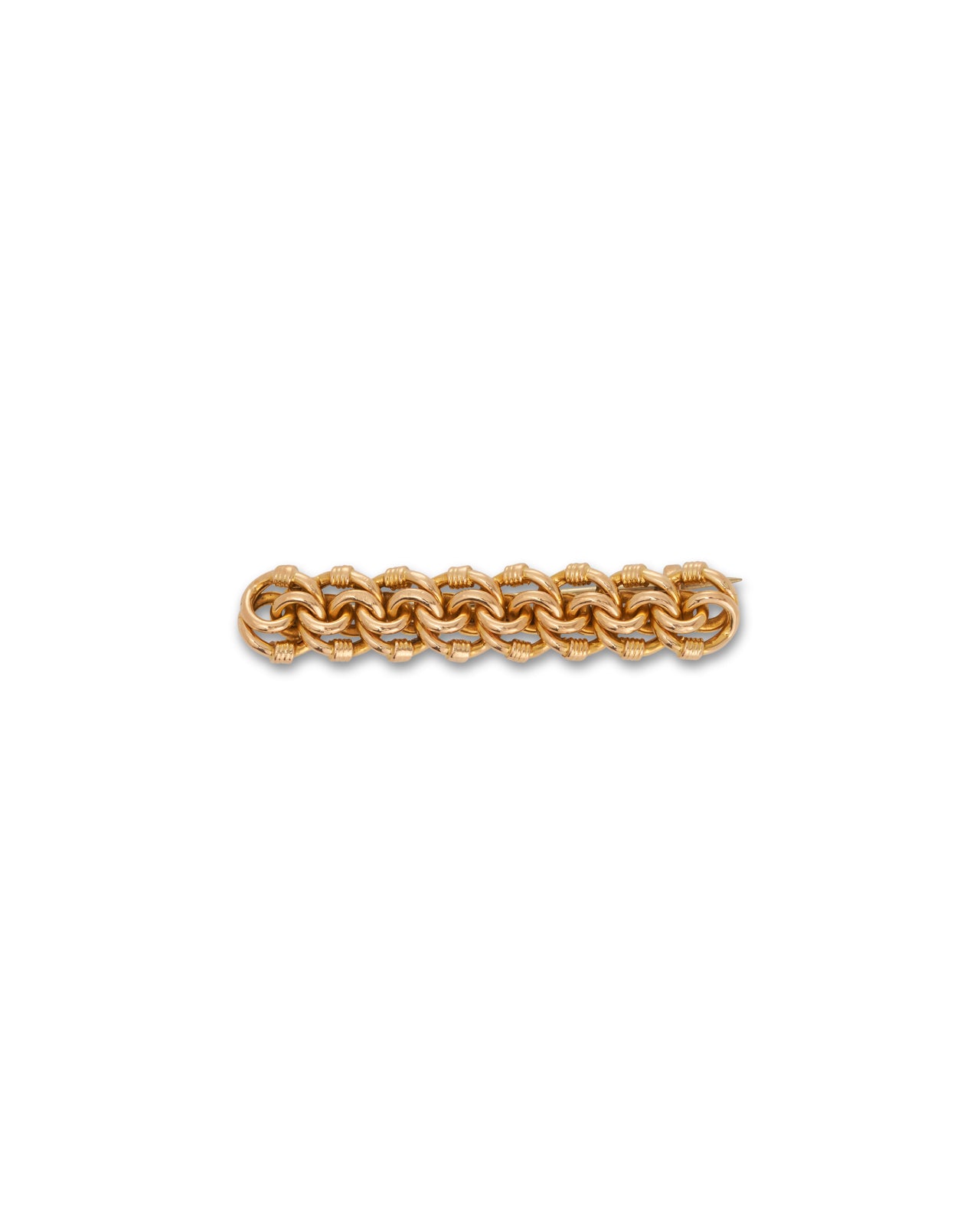 Antique 15ct Gold Bar Brooch, c.1900 