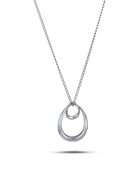 Vintage Silver 'Offspring' Pendant on Chain Georg Jensen