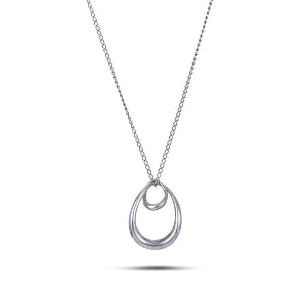 Vintage Silver 'Offspring' Pendant on Chain, Georg Jensen. Pattern Number 433B.
Designed by Jacqueline Rabun for Georg Jensen in 2001.