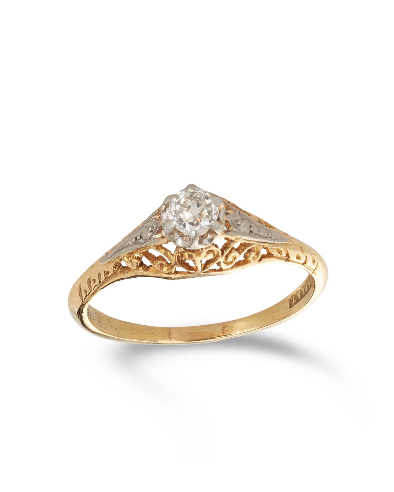 Edwardian Solitaire Diamond Ring