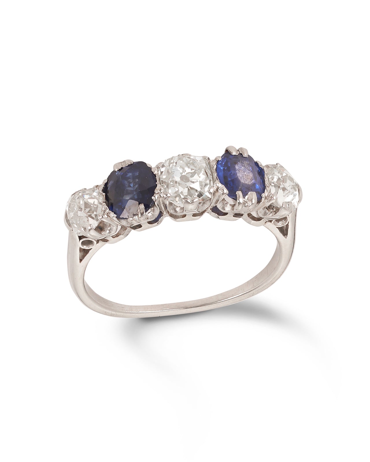Antique Edwardian Sapphire & Diamond Eternity Ring