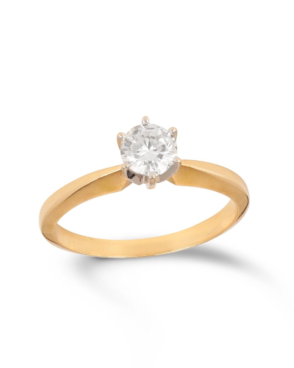 Solitaire diamond ring