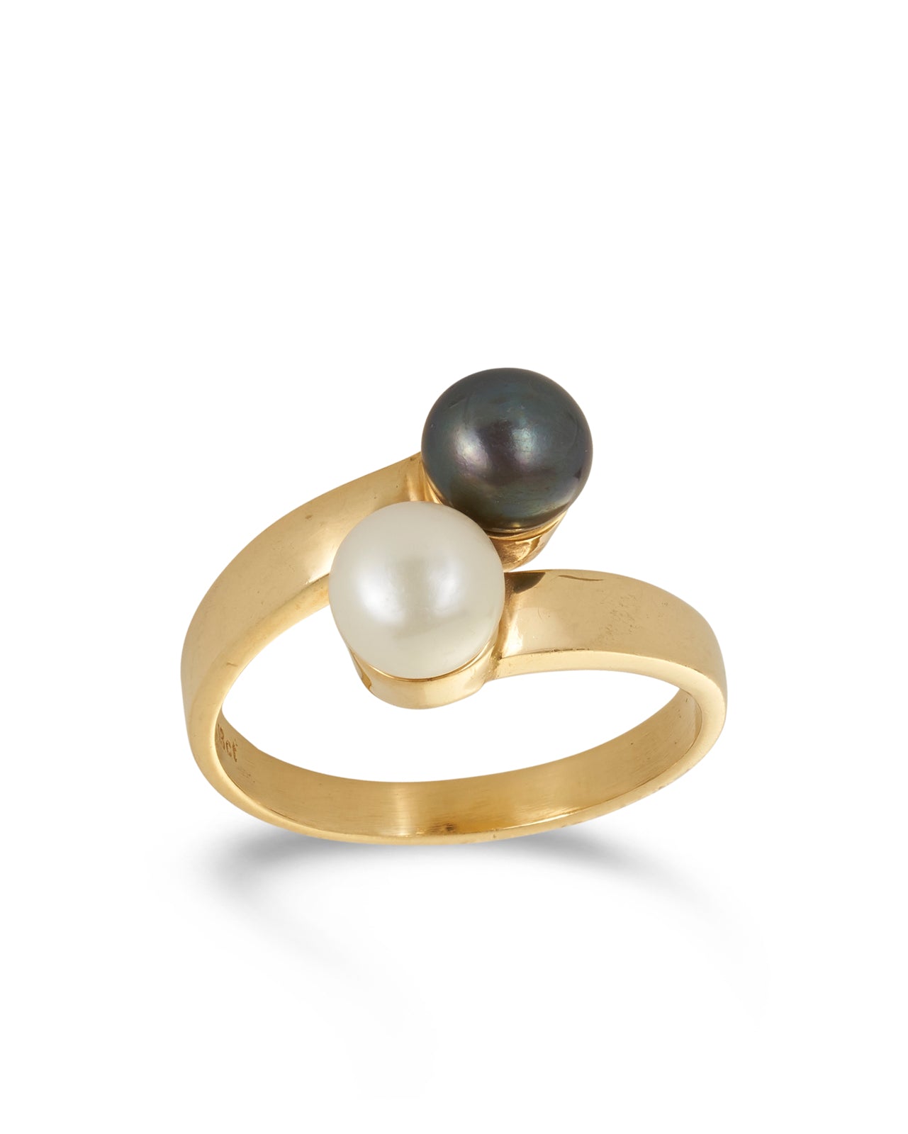 Vintage Pearl Crossover Ring