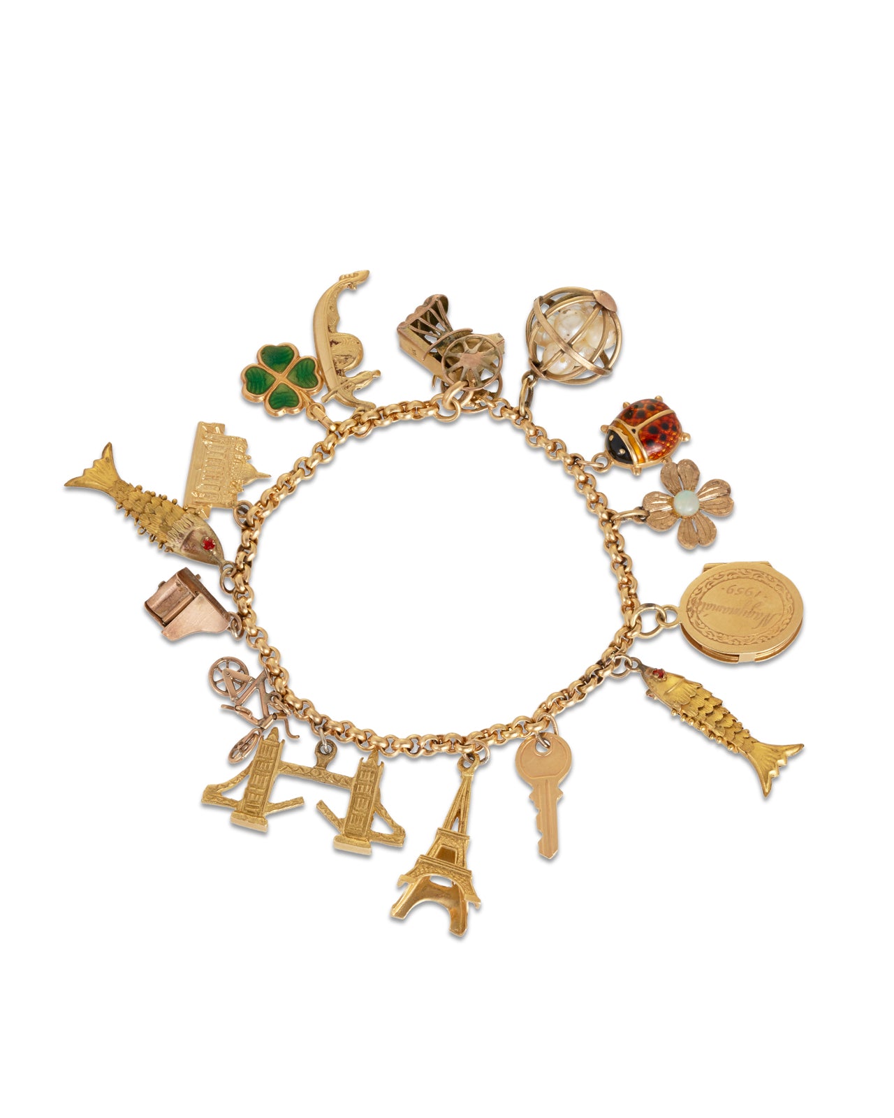 Vintage Gold Charm Bracelet – Sedgwicks Jewellery