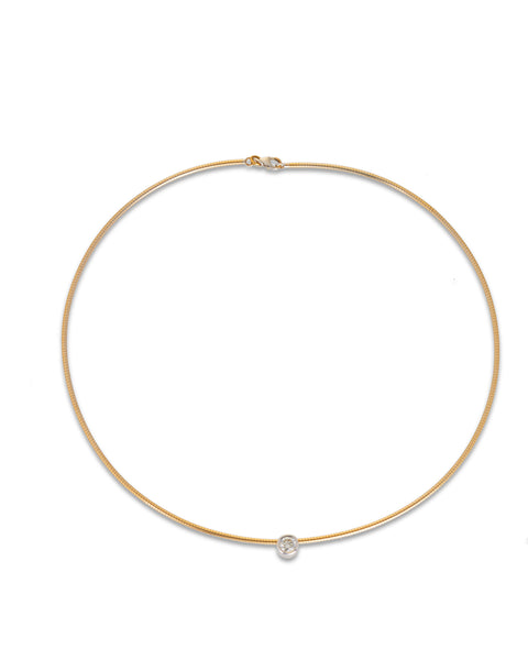 Diamond Pendant on Collar