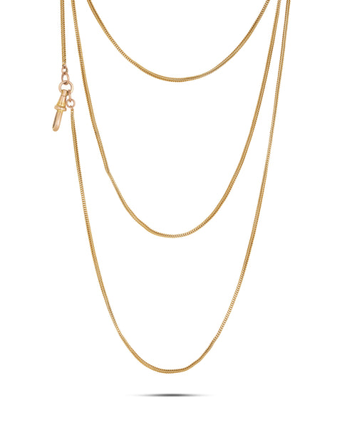 Antique Victorian Gold Guard Muff Chain