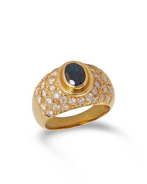 Sapphire & Diamond Ring