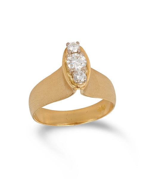 Mid-Century Modern Diamond Ring