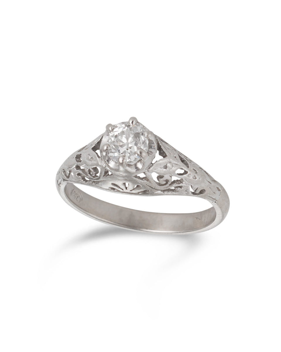 Antique Solitaire Diamond Ring