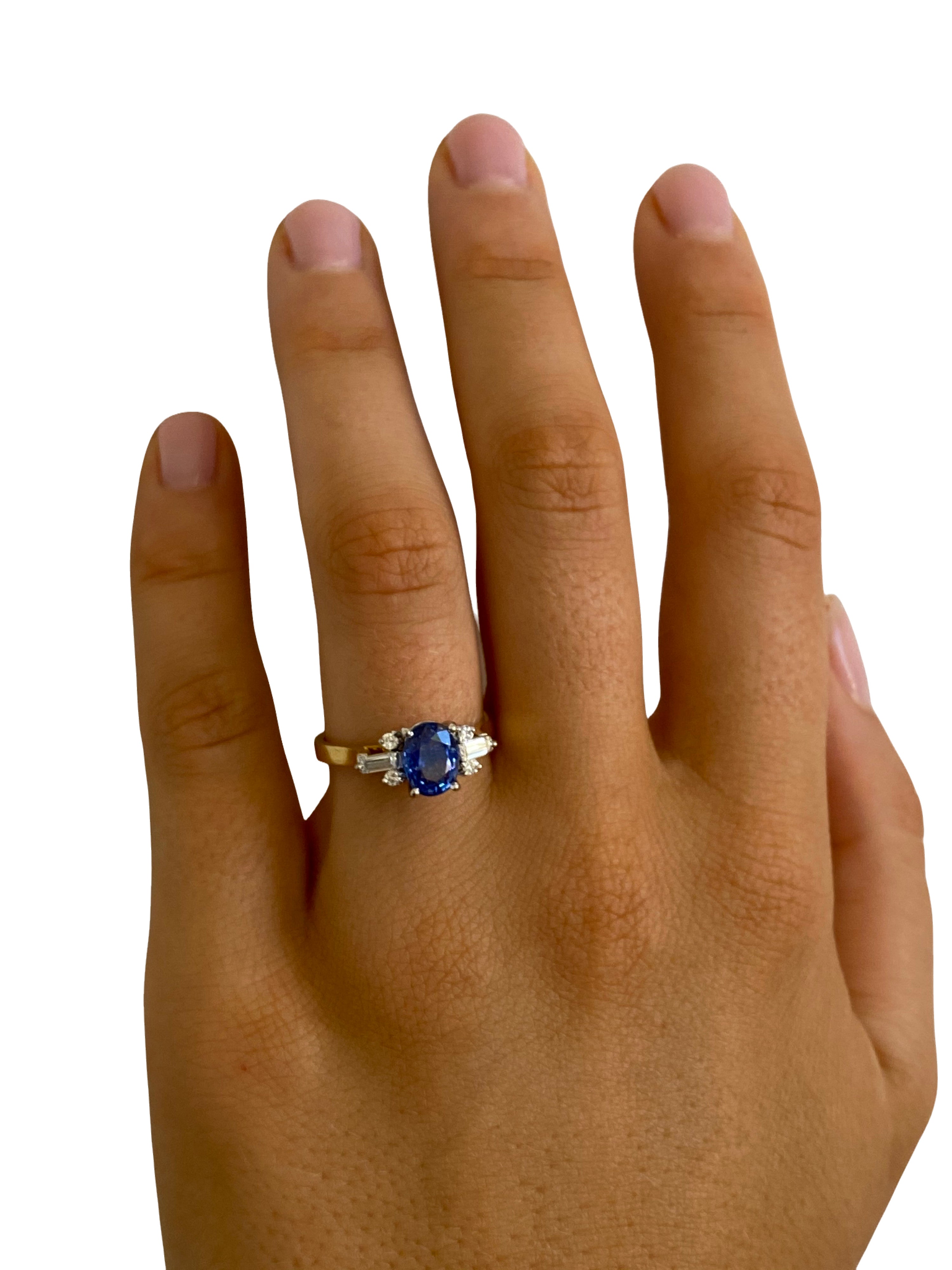 Sapphire & Diamond Ring