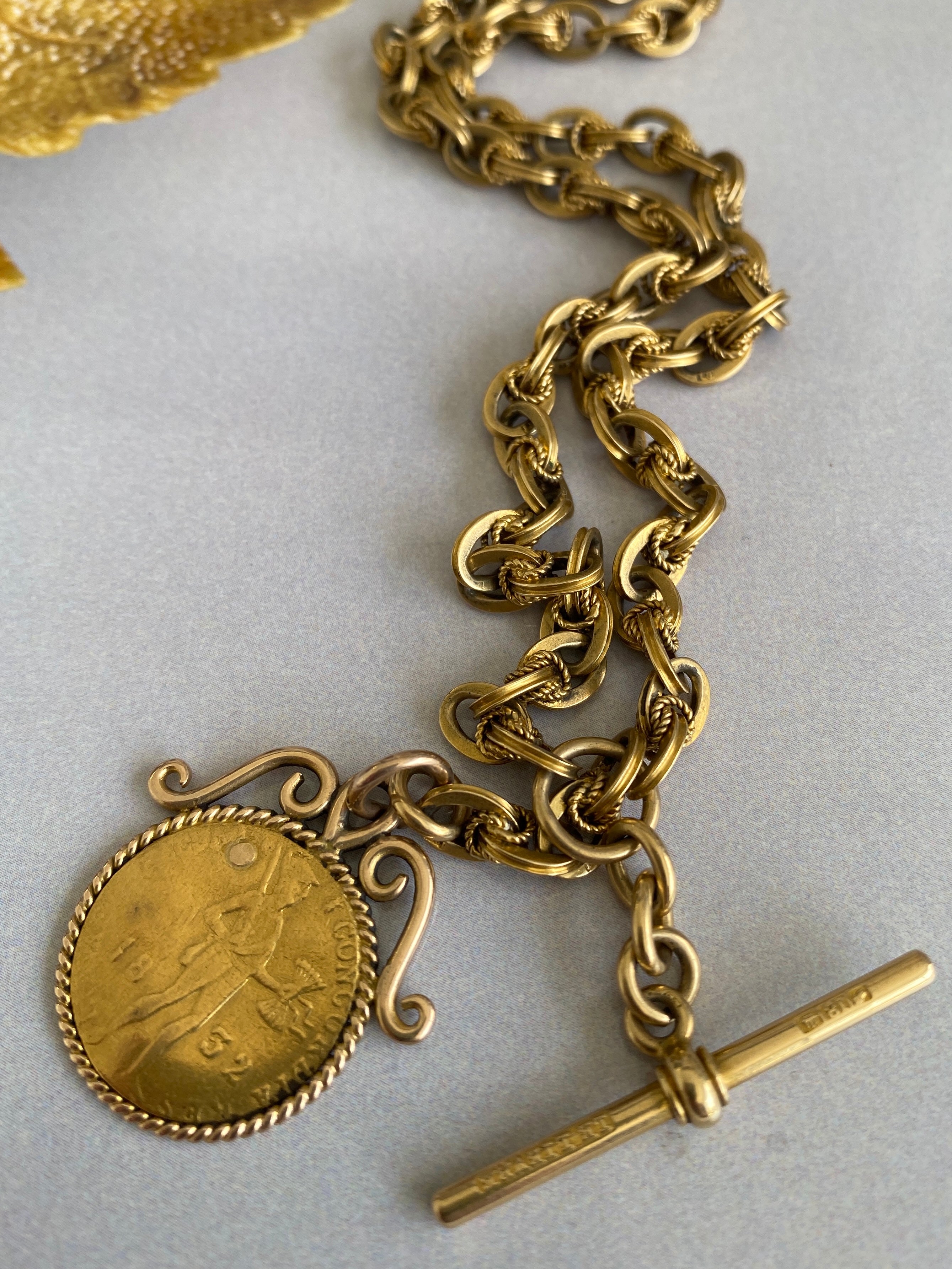 Antique Australian Gold Watch Chain, Harry Gaskell, Melbourne