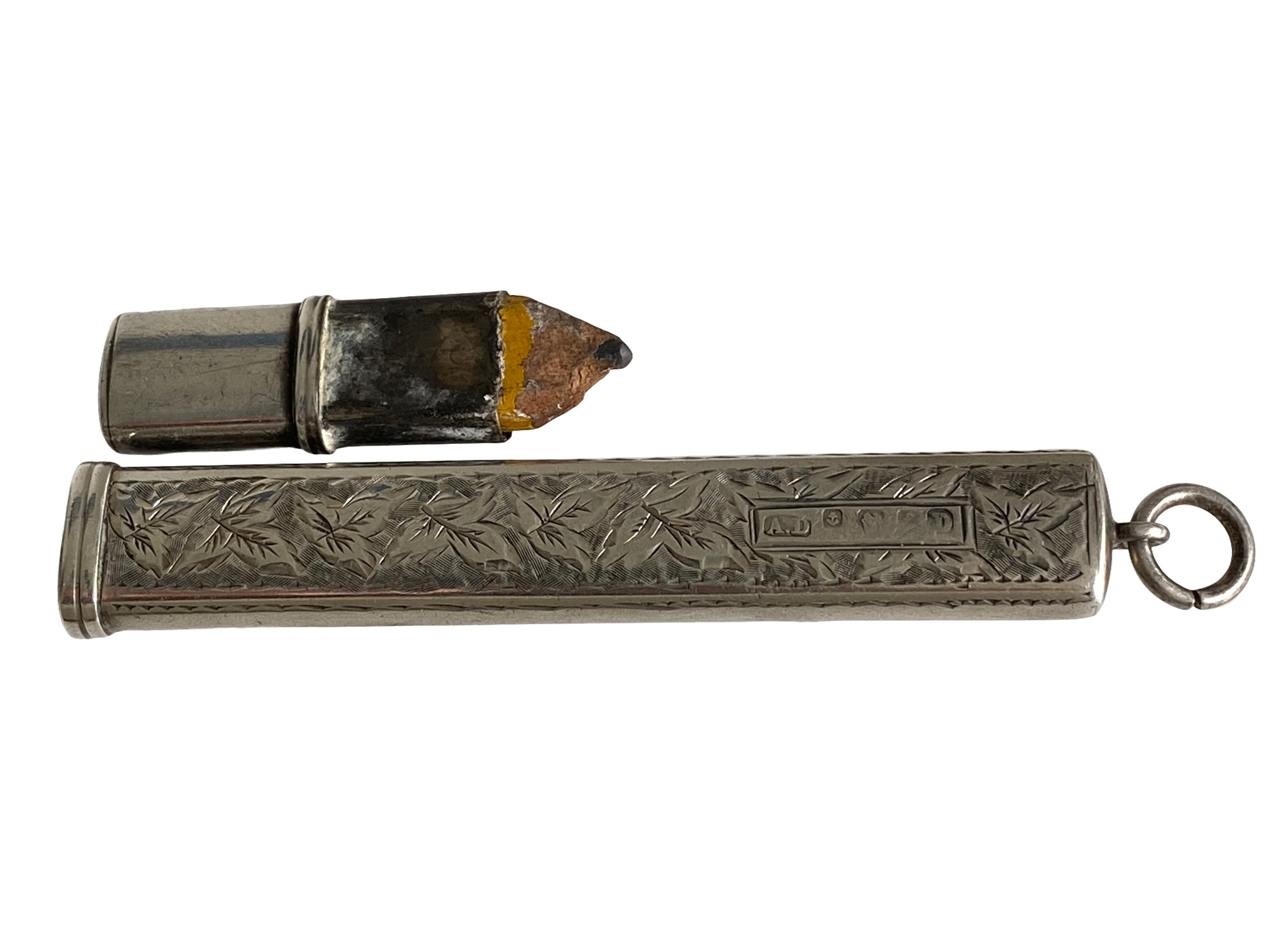 Antique Victorian Silver Chatelaine Pencil