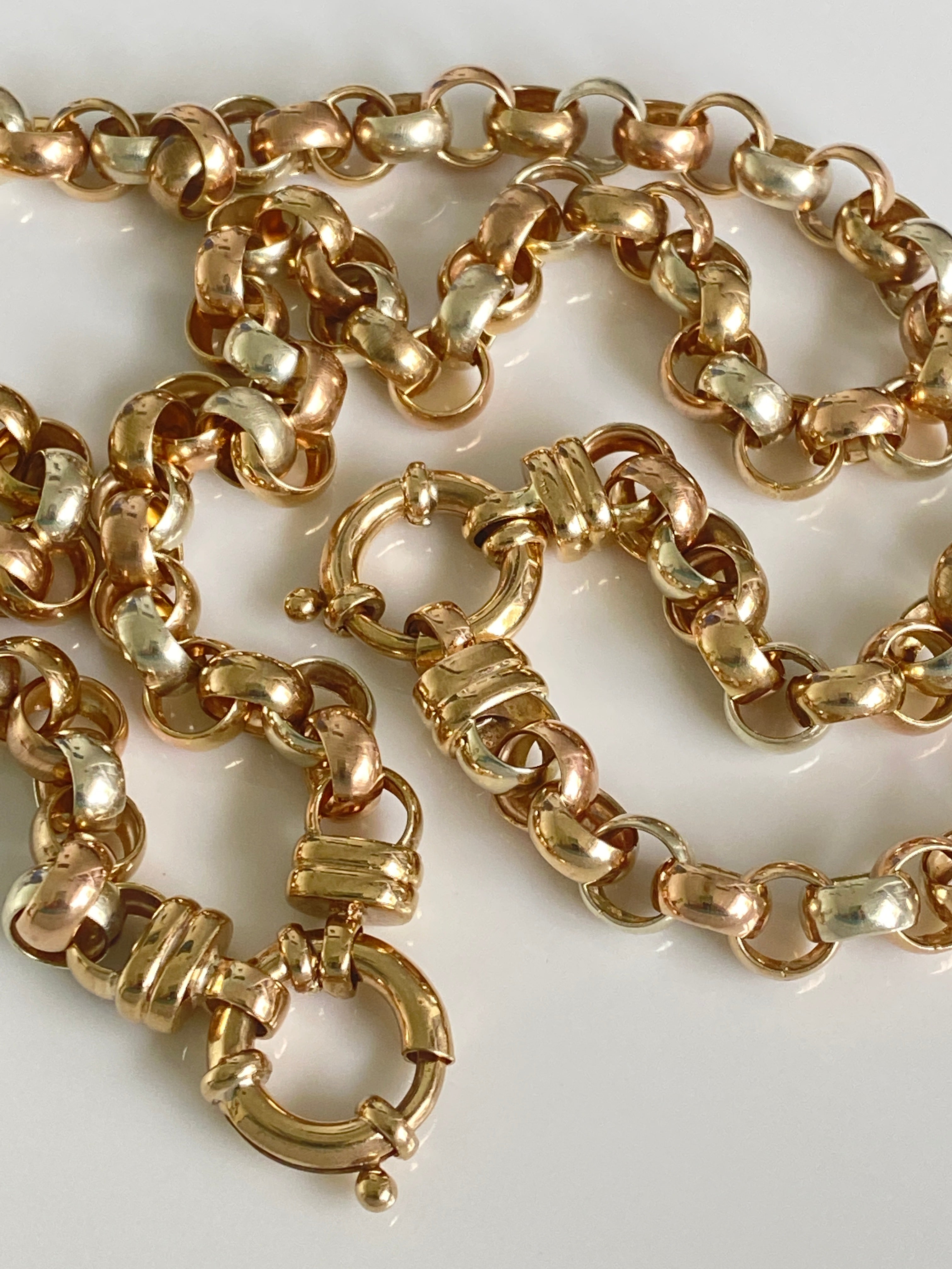 Vintage Gold Two-Tone Necklace, 1980s
