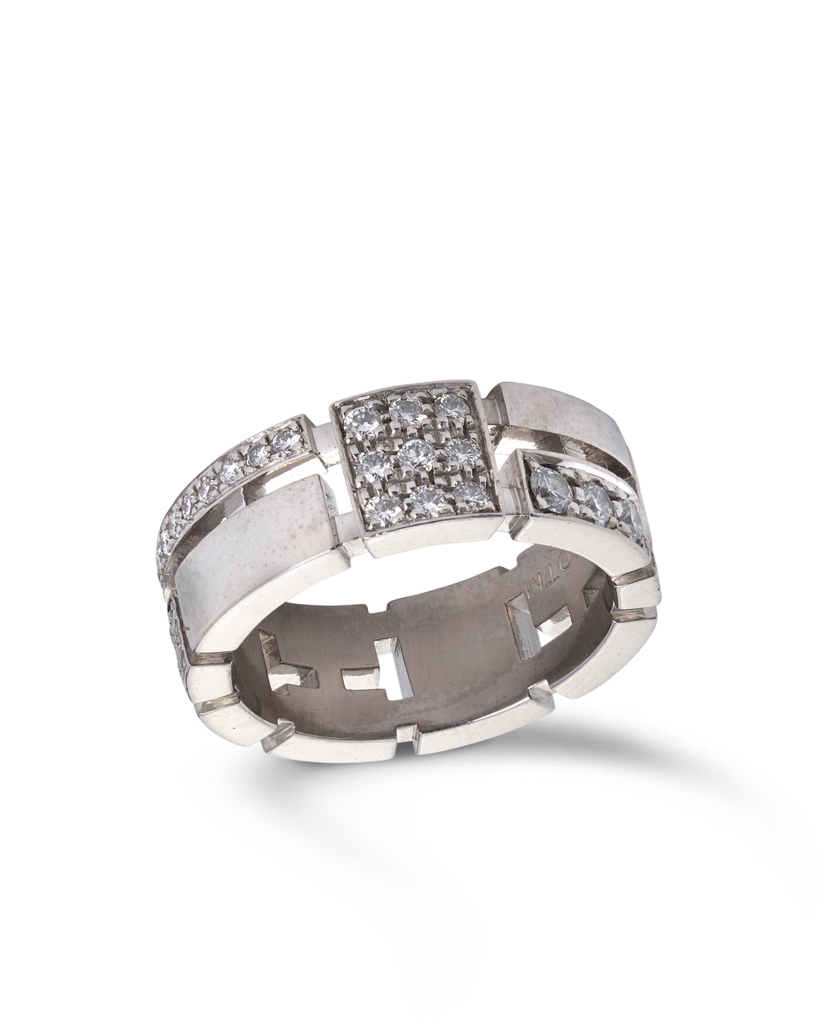 Diamond 'Cubisim' band ring, Canturi