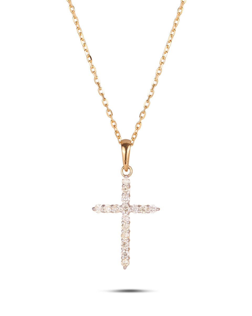 Diamond Cross on Chain – Sedgwicks Jewellery