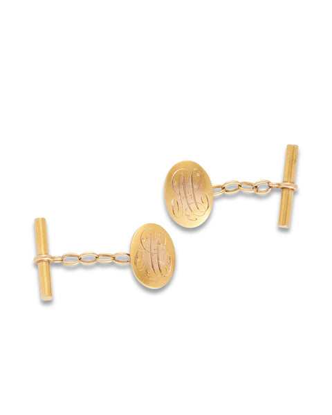 Antique Australian Gold Cufflinks, Duggin, Shappere & Co. Melbourne
