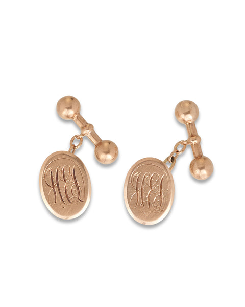 Antique Australian Gold Cufflinks by Willis, Melbourne