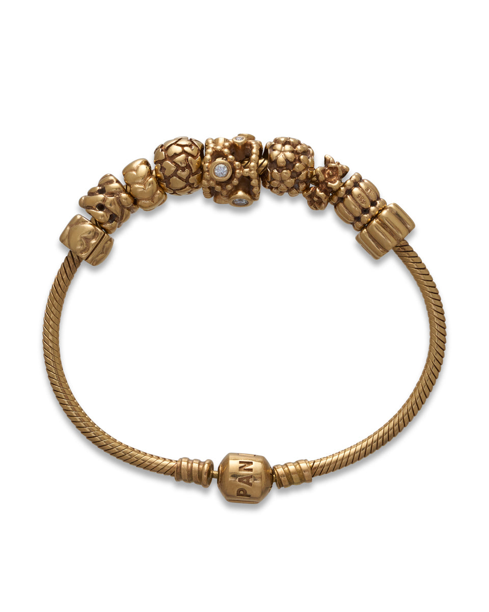 Gold Charm Bracelet, Pandora