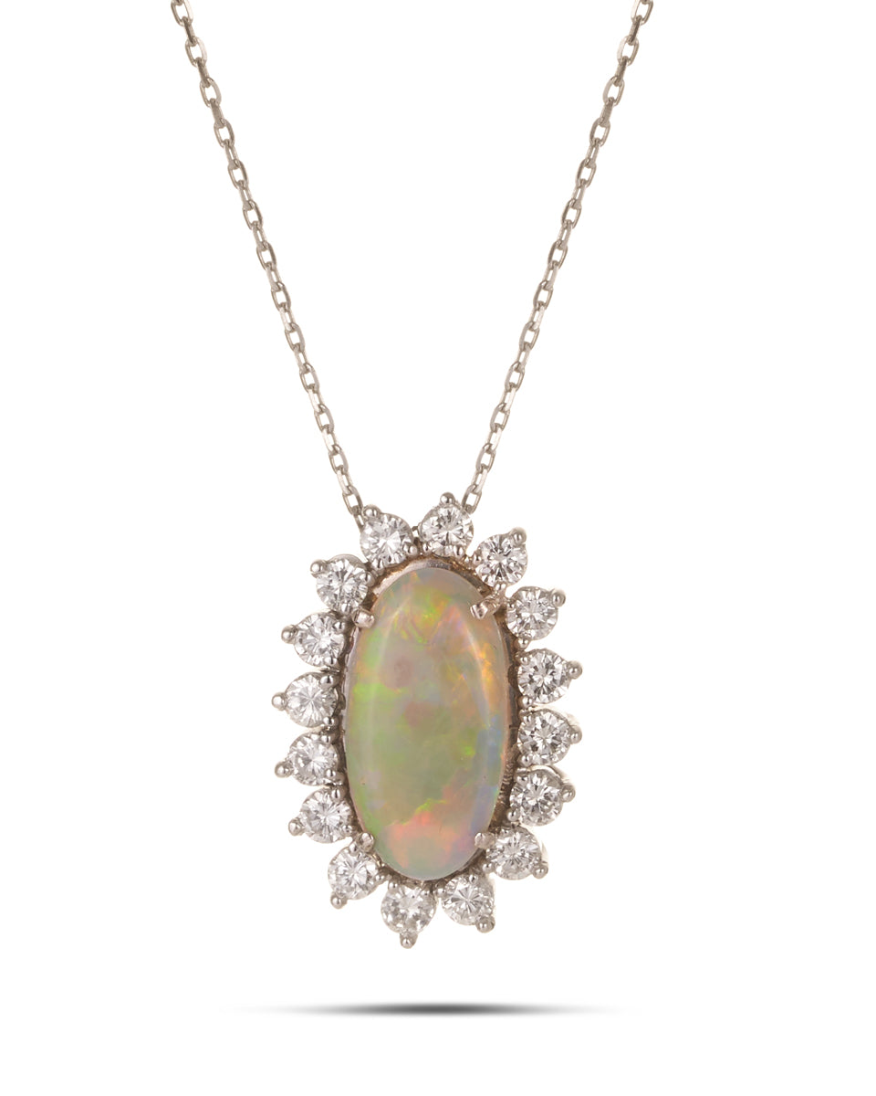 Opal & Diamond Pendant, circa 1960’s