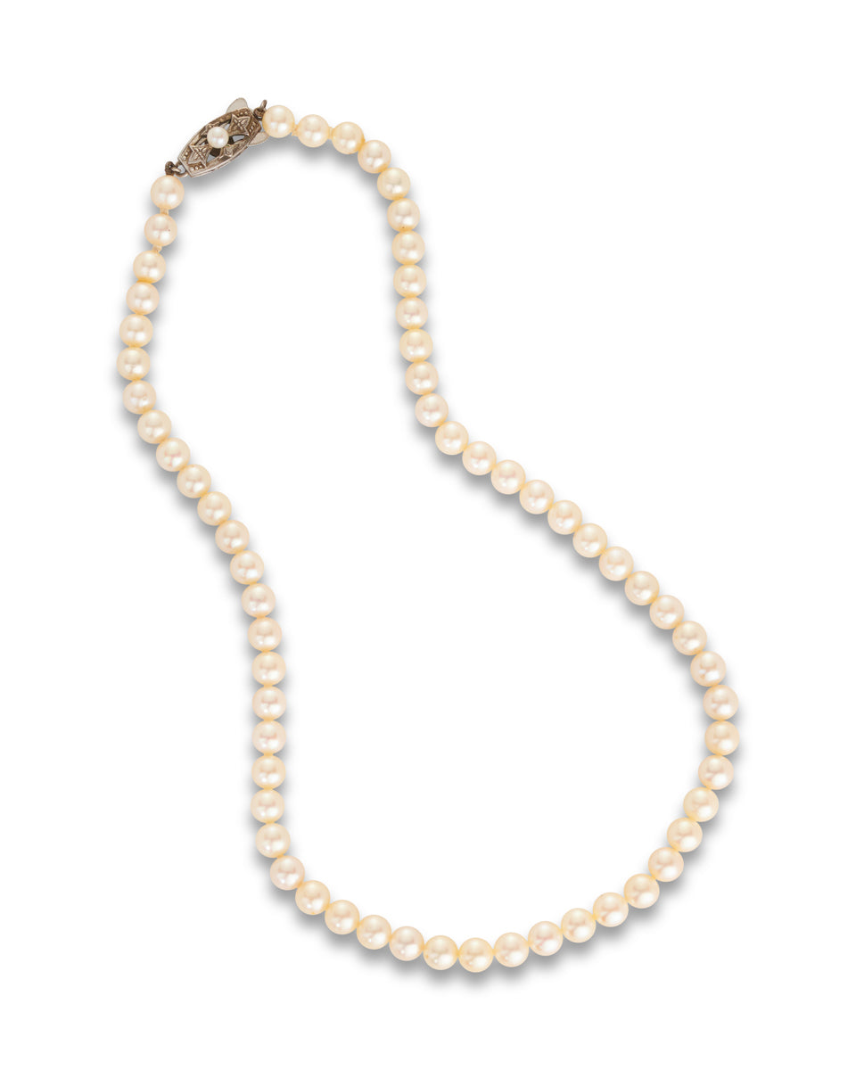Vintage Mikimoto Pearl Necklace