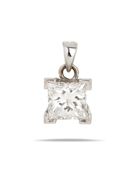 Princess Cut Diamond Pendant